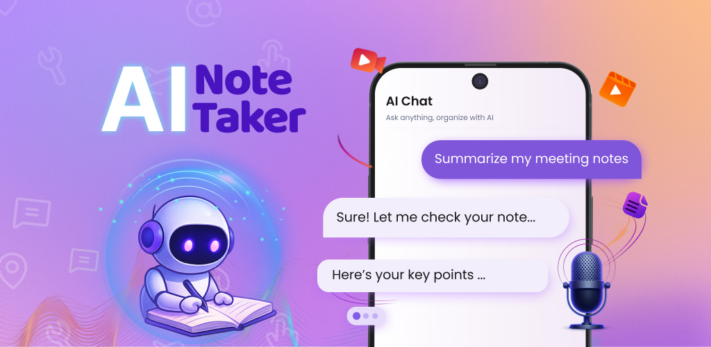 Notiz: AI Note Taker & Summary banner